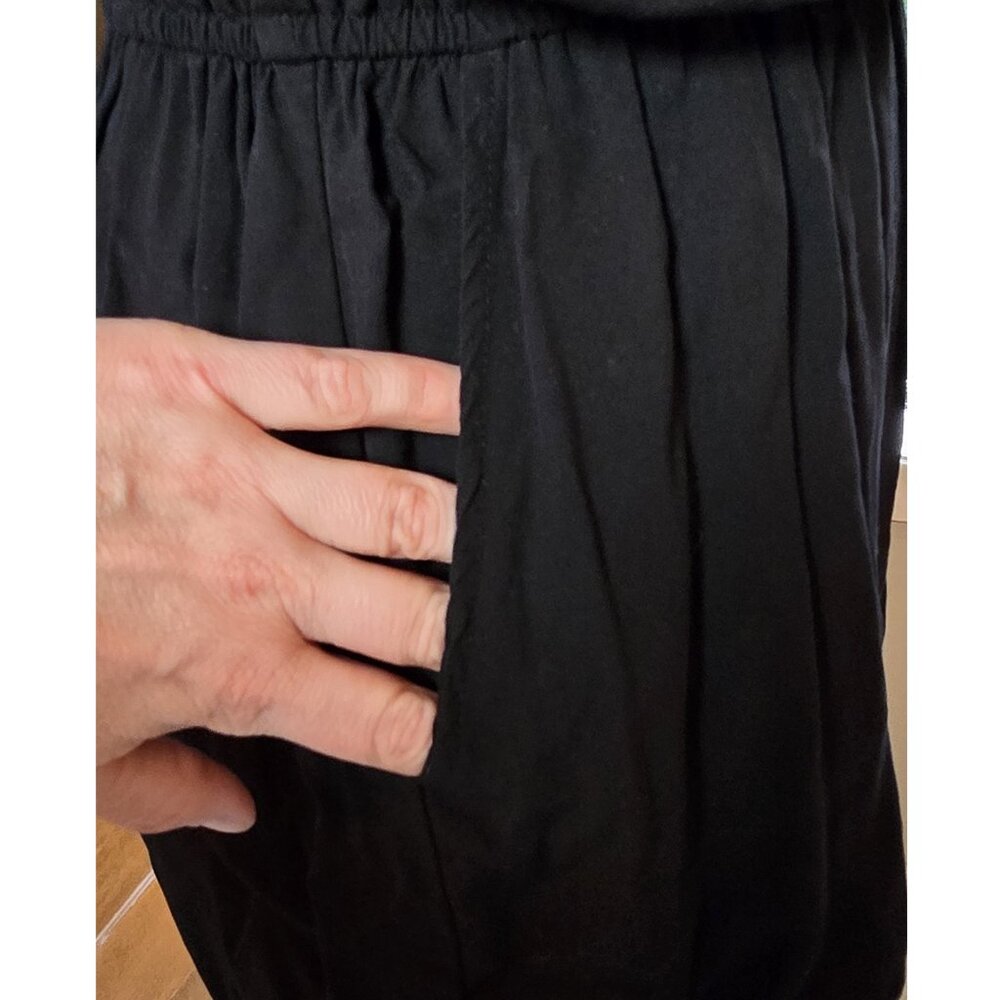Old Navy Black Tencel Shorts Romper S - Picture 4 of 4